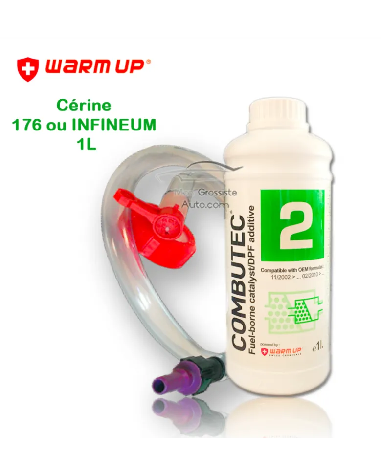 Additif FAP Cérine 176 ou INFINEUM 7995 Vert kit de remplissage Warm Up Combutec 2 1 Litres