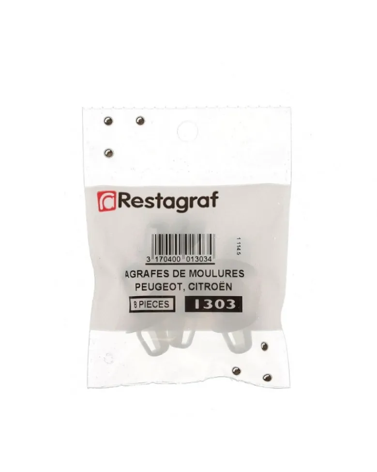 Agrafe de Moulure, Ceinture de Caisse, 9,5 mm, 8 pcs - Restagraf
