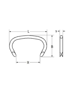 Agrafe nez de porc, bouclier, 100 pcs - Restagraf