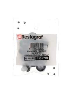 Agrafe panneau de porte, ø8.2 mm, 12pcs - Restagraf