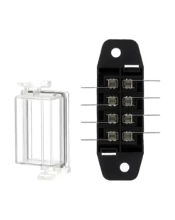Boitier porte fusible, 4 positions, fusibles plats - Restagraf