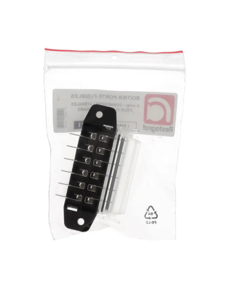 Boitier porte fusible, 6 positions, fusibles plats - Restagraf