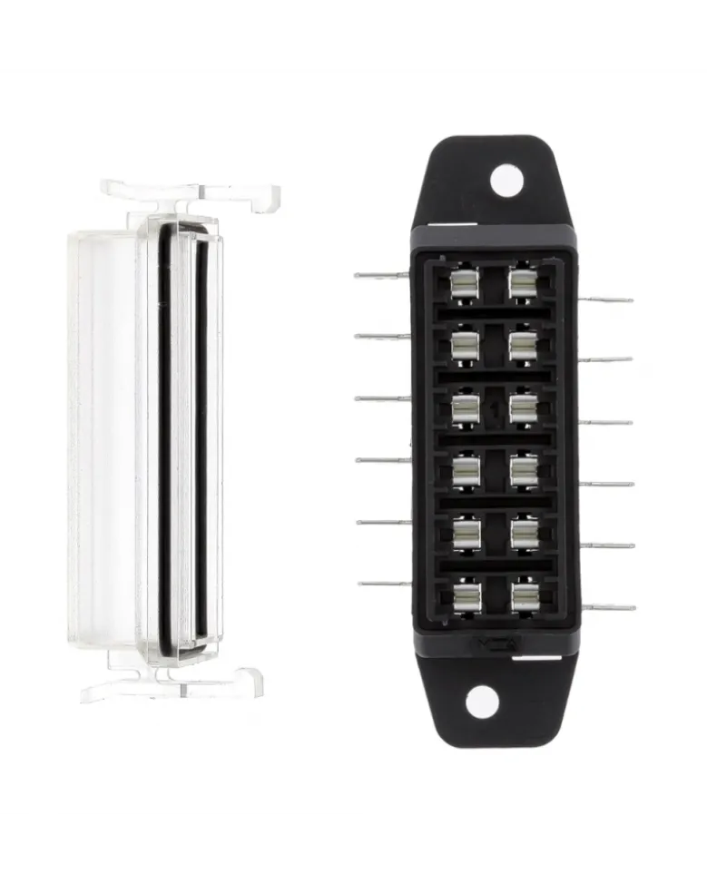 Boitier porte fusible, 6 positions, fusibles plats - Restagraf
