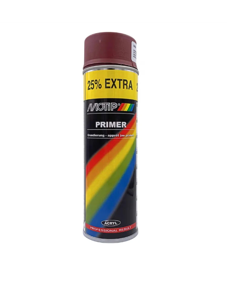 Bombe aérosol, apprêt rouge, 500 ml - Motip