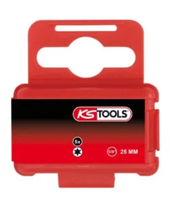 Boîte de 5 embouts de vissage TORX®, L.25 mm, 1/4'', T15 - KS TOOLS