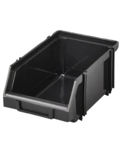 Boîte de rangement, bec noir, polypropylène, 165x110x75mm – Sodise
