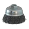 Brosse métallique, acier ondulé, d.75mm - SODISE