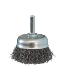 Brosse métallique, fil acier ondulé 50mm, tige 6mm – Sodise