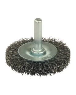Brosse métallique perceuse, acier ondulé 50mm, tige 6mm – Sodise