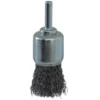Brosse pinceau, fil acier ondulé 25mm, tige 6mm – Sodise