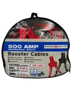Câbles de démarrage cuivre 500amp. 38mm² (4,5m) - Car +