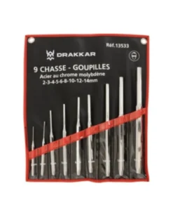 Chasse goupille​​​, lot de 9 pièces, 2 à 14mm – SODISE