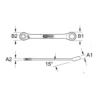 Clé à cliquet, réversible, 1/4" (503.4691) - KS Tools
