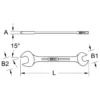 Clé à fourche, 12x13mm (517.0107) - KS Tools