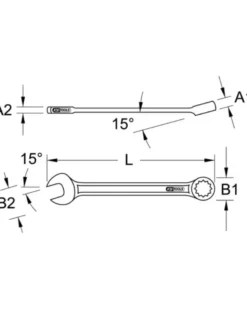 Clé mixte, 1.7/16”, 922.0070 - KSTOOLS