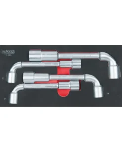Clé à pipe débouchée, 6 pans, 4pcs - Kstools