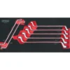 Clé polygonale, contre coudée, 75°, 7pcs - Kstools
