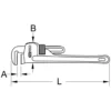 Clé serre tube, stillson, L.1200 mm - Kstools