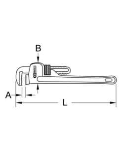 Clé serre tube, stillson, L.900 mm - Kstools