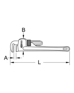 Clé serre tube, stillson, 24