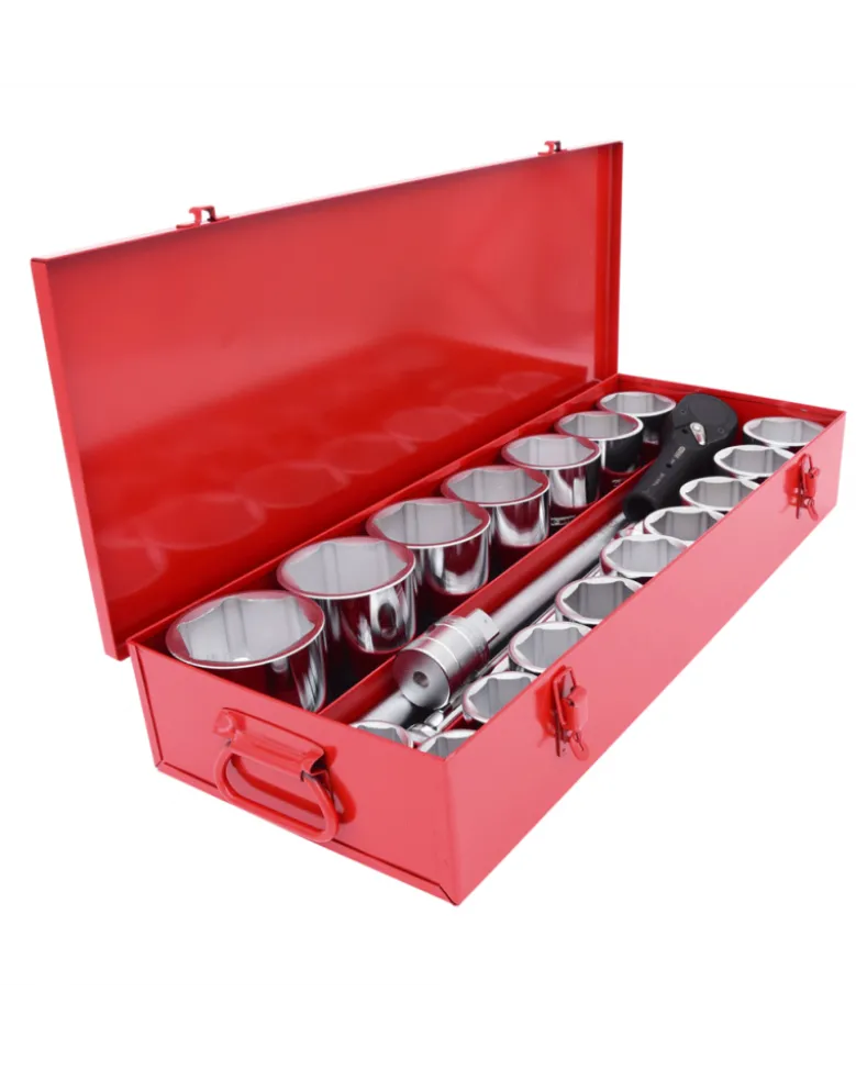 Coffret cliquet avec douilles 1" (911.0822) - KS TOOLS