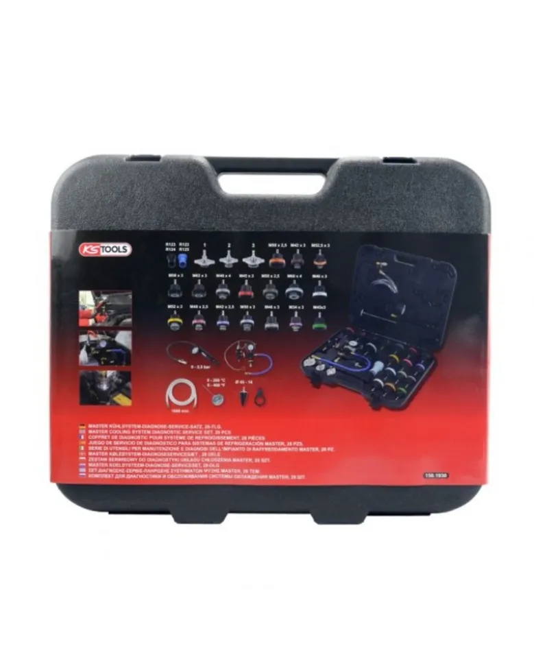 Coffret diagnostic système de refroidissement - KS TOOLS (150.1930)