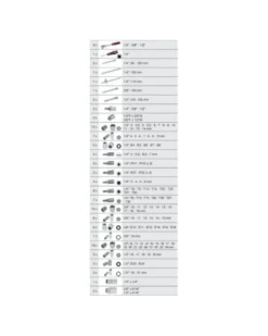 Coffret douille, accessoires, 1/4"- 3/8"- 1/2", 175 pièces (711.1011) - KS Tools
