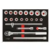 Coffret douille, accessoires, 3/4", 21 pièces (711.1034) - KS Tools