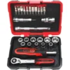 Coffret douilles et accessoires ULTIMATE, ¼”, 27pcs - Kstools