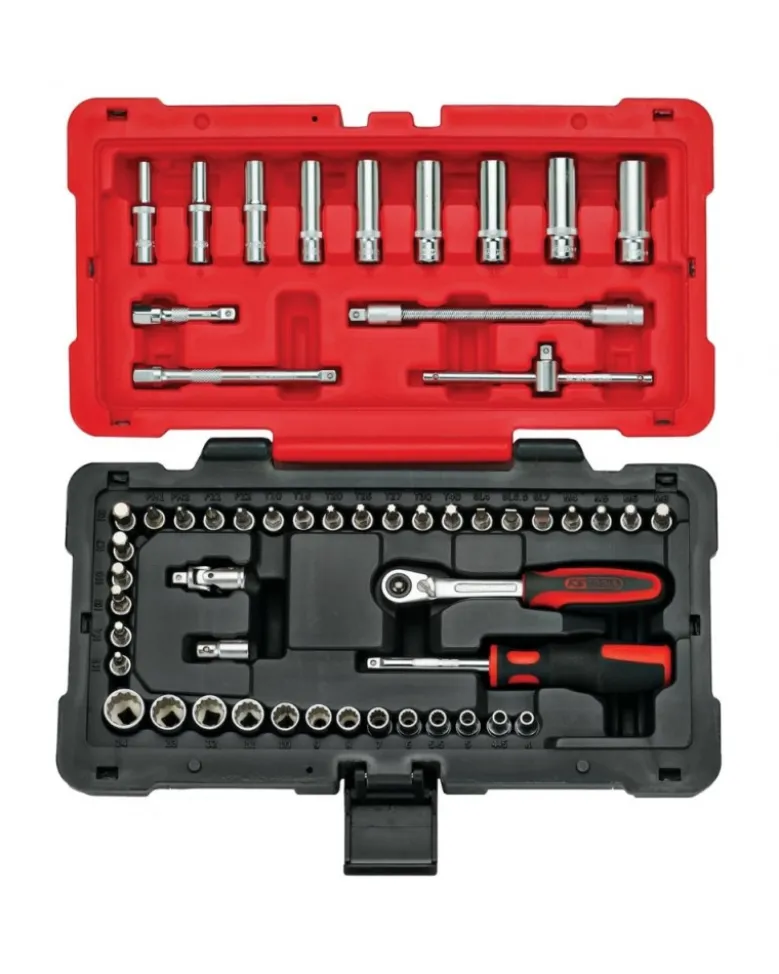 Coffret douilles et accessoires ULTIMATE, ¼”, 54pcs - Kstools