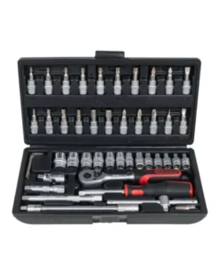Coffret à douilles, F6 et accessoires 1/4", 46 pcs (911.0646) - KS Tools