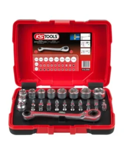 Coffret douille, traversantes, lot de 2, 1/4" - 3/8"- 1/2" (922.0648) - KS Tools