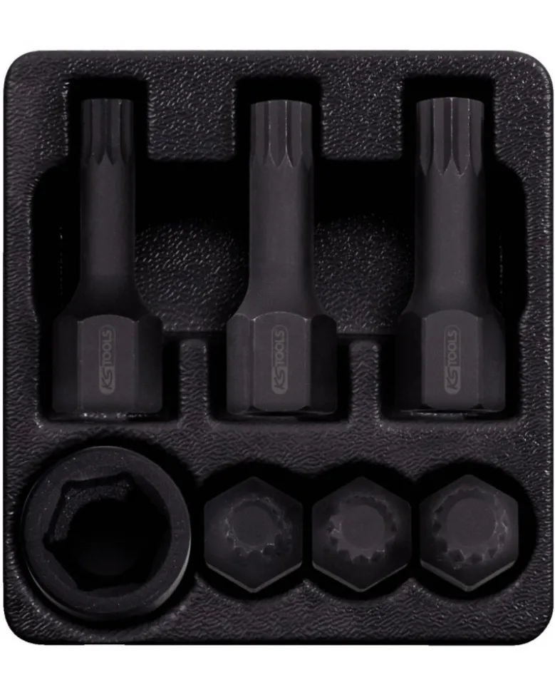 Coffret DUODRIVE douilles à chocs XZN® (7pcs) - KSTOOLS