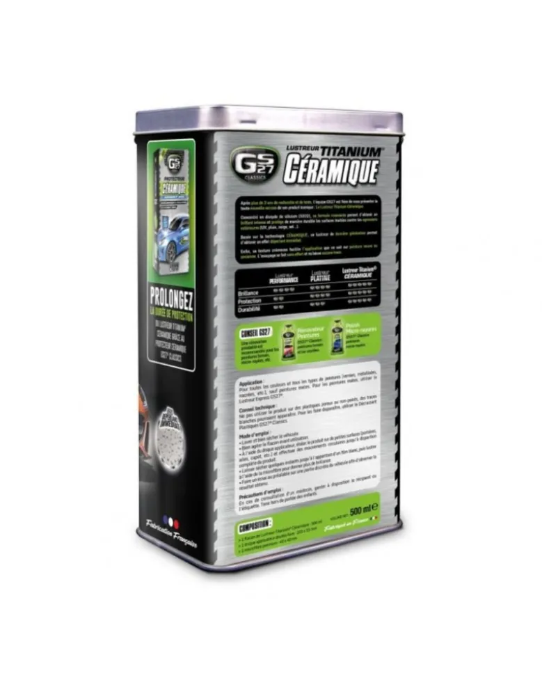 Coffret lustreur Titanium céramique 500 ml - GS27