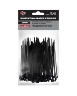 Collier de serrage plastique, noir, 9x750mm, 50pcs - MA professional