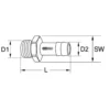 Coupleur pneumatique, rapide, femelle, ⅜”, L.41mm - Kstools