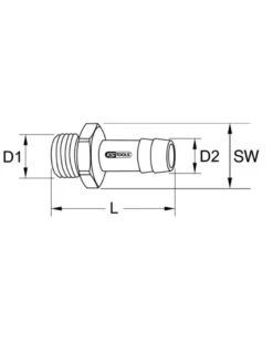 Coupleur pneumatique, rapide, femelle, ⅜”, L.41mm - Kstools