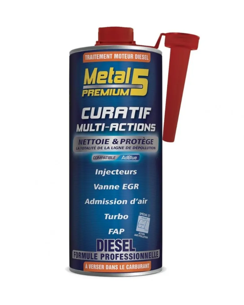 Décrassant moteur diesel, multi-actions, 1L - Metal 5