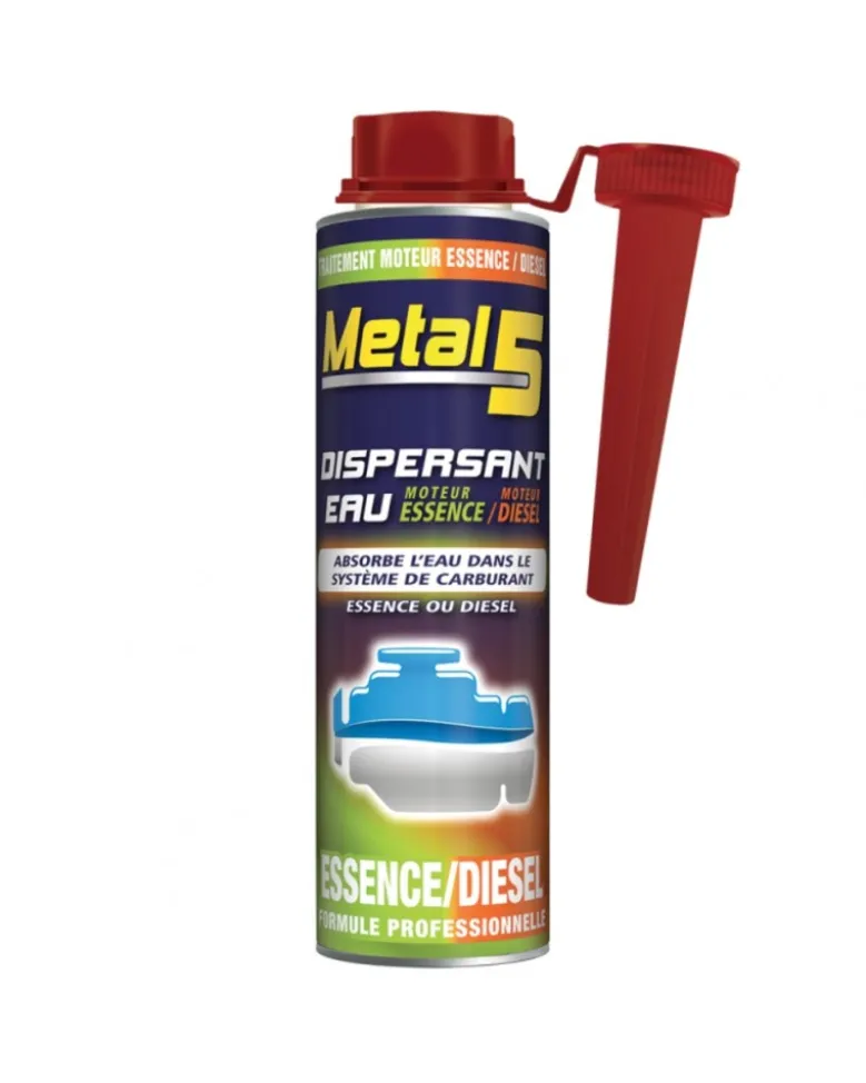 Dispersant d’eau, essence, diesel, 300ml - Metal 5