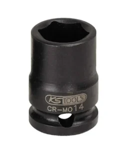 Douille à chocs 6 pans 1/4'', 10 mm, sur carte (515.1546-E)- KS TOOLS