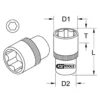 Douille 6 pans ULTIMATE, 1/2'', 34 mm (922.1234) - KS TOOLS