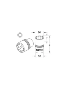 Douille 6 pans ULTIMATE 1/4'', 5,5 mm (922.14055) - KS TOOLS