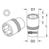 Douille 6 pans ULTIMATE, 1/2'', 32 mm (922.1232) - KS TOOLS