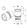 Douille 6 pans ULTIMATE, 1/2'', 28 mm (922.1228) - KS TOOLS