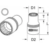 Douille 12 pans ULTIMATE® 1/2'', 27 mm (922.1627) - KS TOOLS