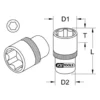 Douille 6 pans ULTIMATE, 1/2'', 14 mm (922.1214) - KS TOOLS