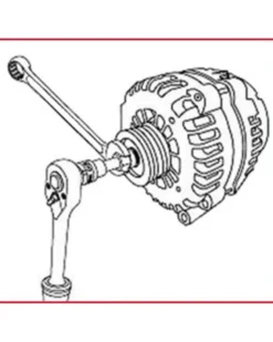 Douille pour poulie débrayable d'alternateur Torx, T50 KSTOOLS