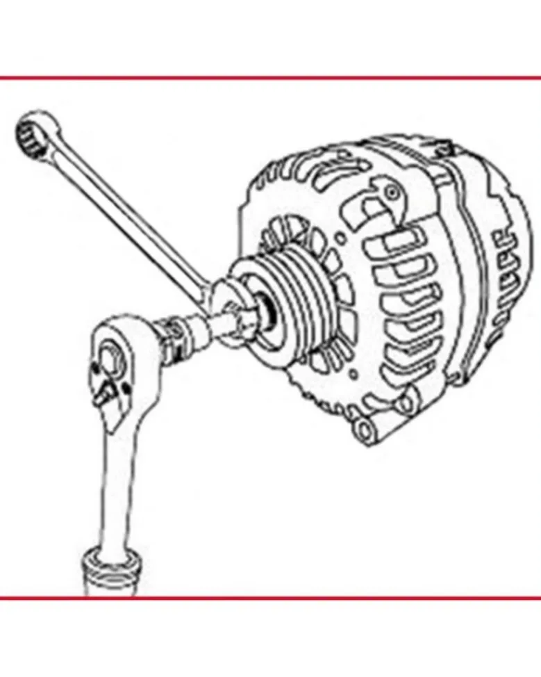 Douille pour poulie débrayable d'alternateur Torx, T50 KSTOOLS