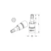 Douille tournevis percé, ULTIMATE® TORX®, ¼”, L.37, T27, (922.1496) - KS TOOLS