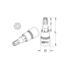 Douille tournevis percé, ULTIMATE® TORX®, ¼”, L.37, T30, (922.1497) - KS TOOLS